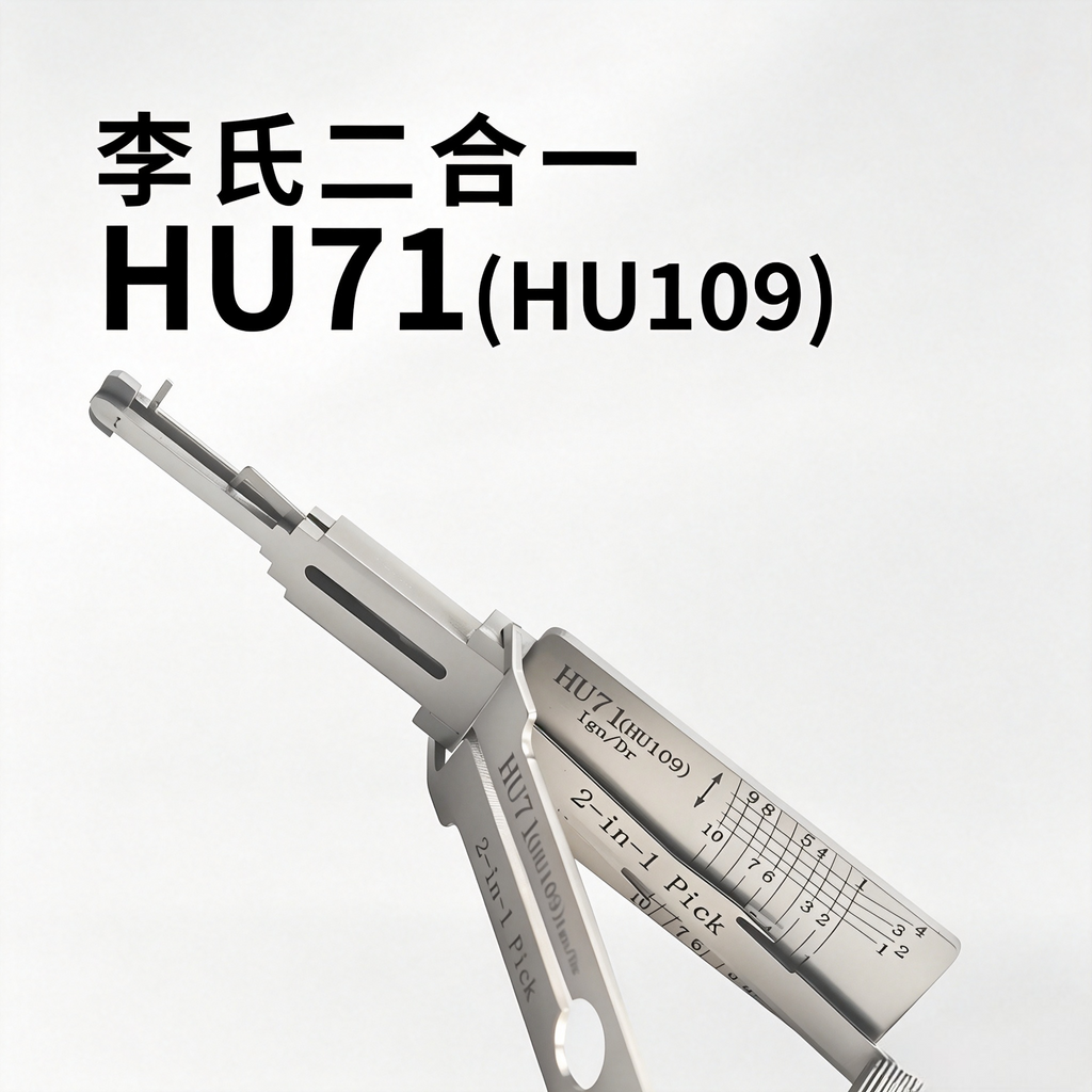 🔧 Lishi 2-in-1 HU71(HU109) Auto Lock Pick & Decoder