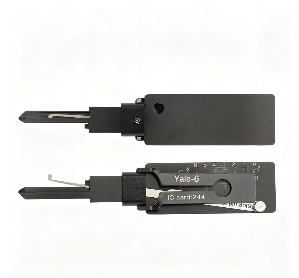 🔧 Lishi Yale-6 2-in-1 Door Lock Pick & Decoder | Professional Door Lock Tool