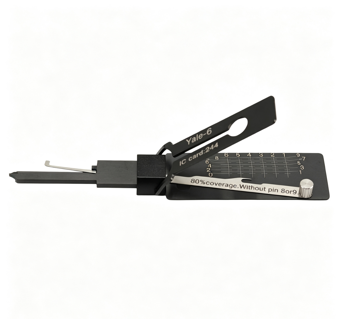 🔧 Lishi Yale-6 2-in-1 Door Lock Pick & Decoder | Professional Door Lock Tool