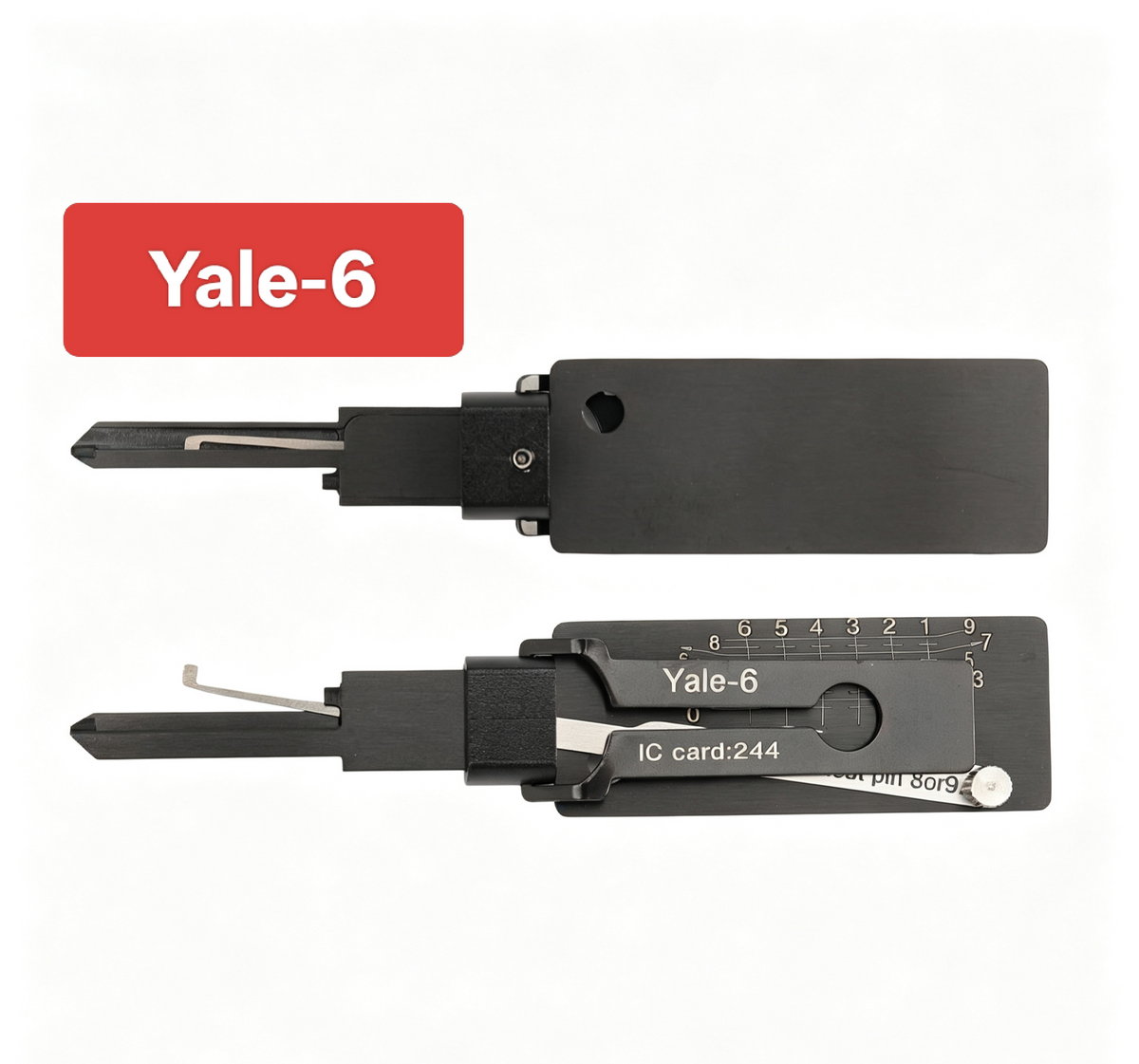 🔧 Lishi Yale-6 2-in-1 Door Lock Pick & Decoder | Professional Door Lock Tool