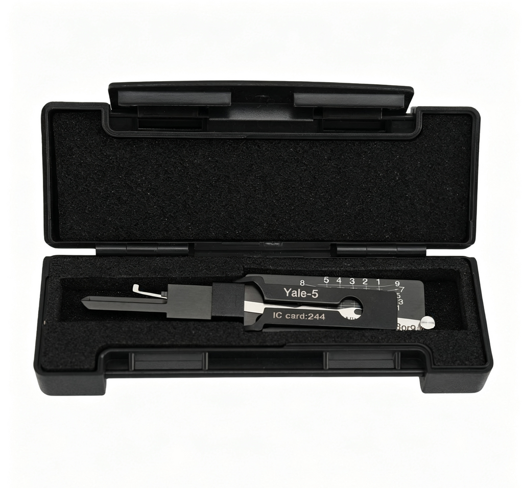 🔧 Lishi Yale-5 2-in-1 Door Lock Pick & Decoder | Professional Door Lock Tool