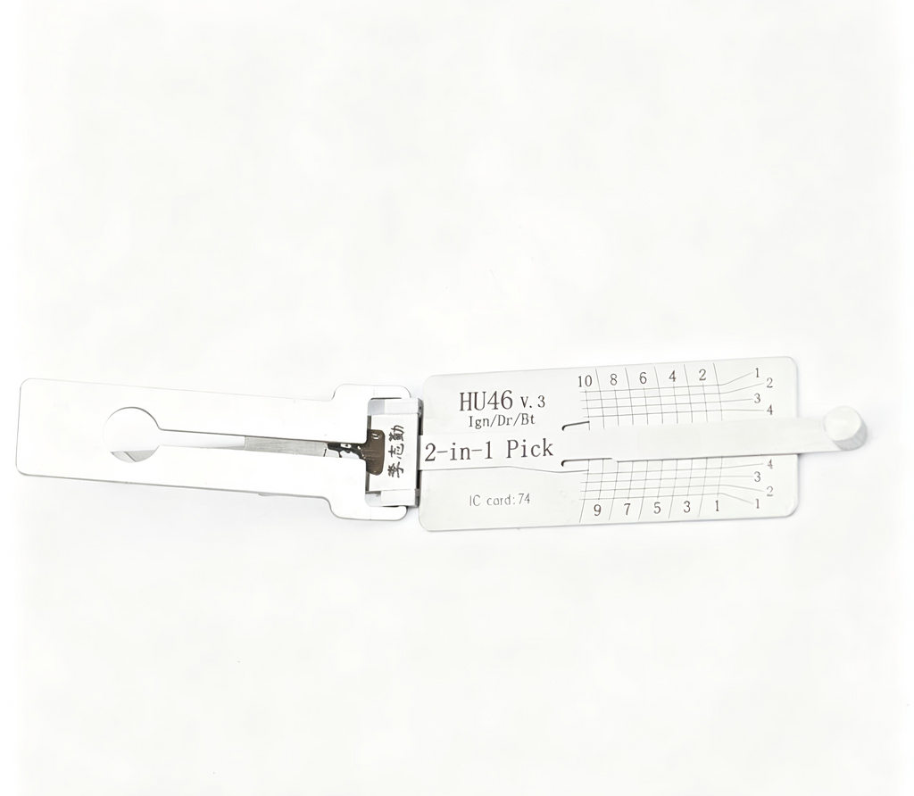 🔧 Lishi 2-in-1 HU46 Auto Lock Pick & Decoder, Ultimate Car Decoding Tool