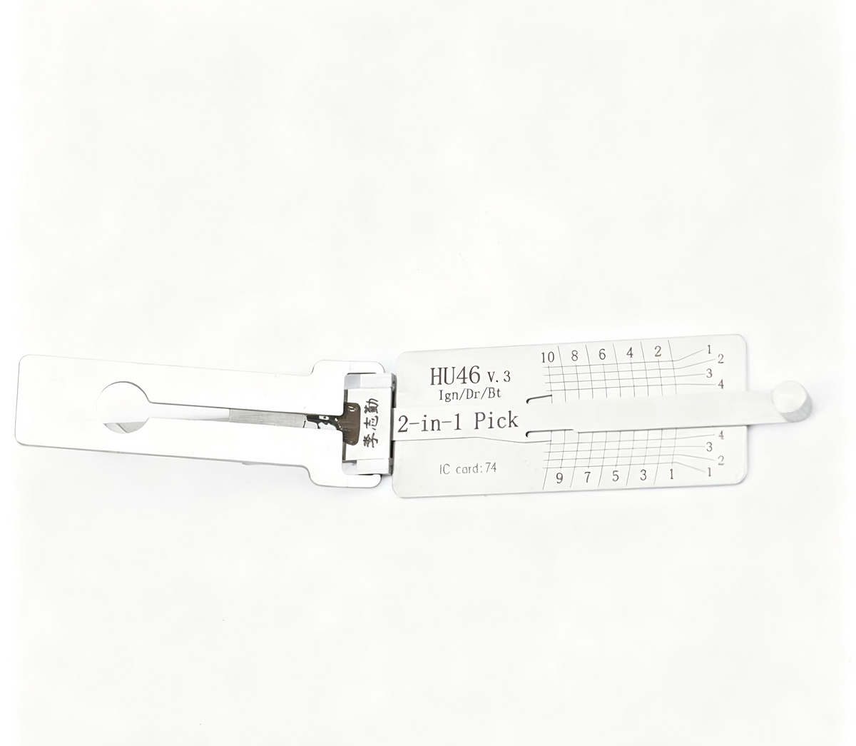 🔧 Lishi 2-in-1 HU46 Auto Lock Pick & Decoder, Ultimate Car Decoding Tool