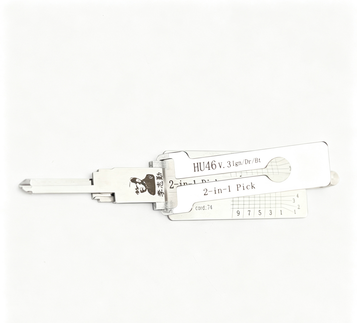 🔧 Lishi 2-in-1 HU46 Auto Lock Pick & Decoder, Ultimate Car Decoding Tool
