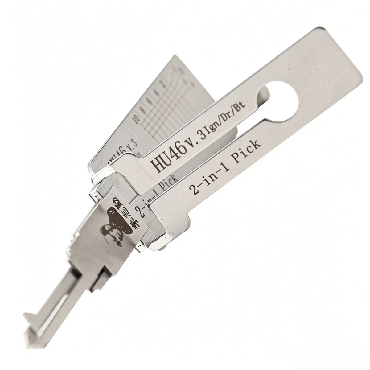 🔧 Lishi 2-in-1 HU46 Auto Lock Pick & Decoder, Ultimate Car Decoding Tool