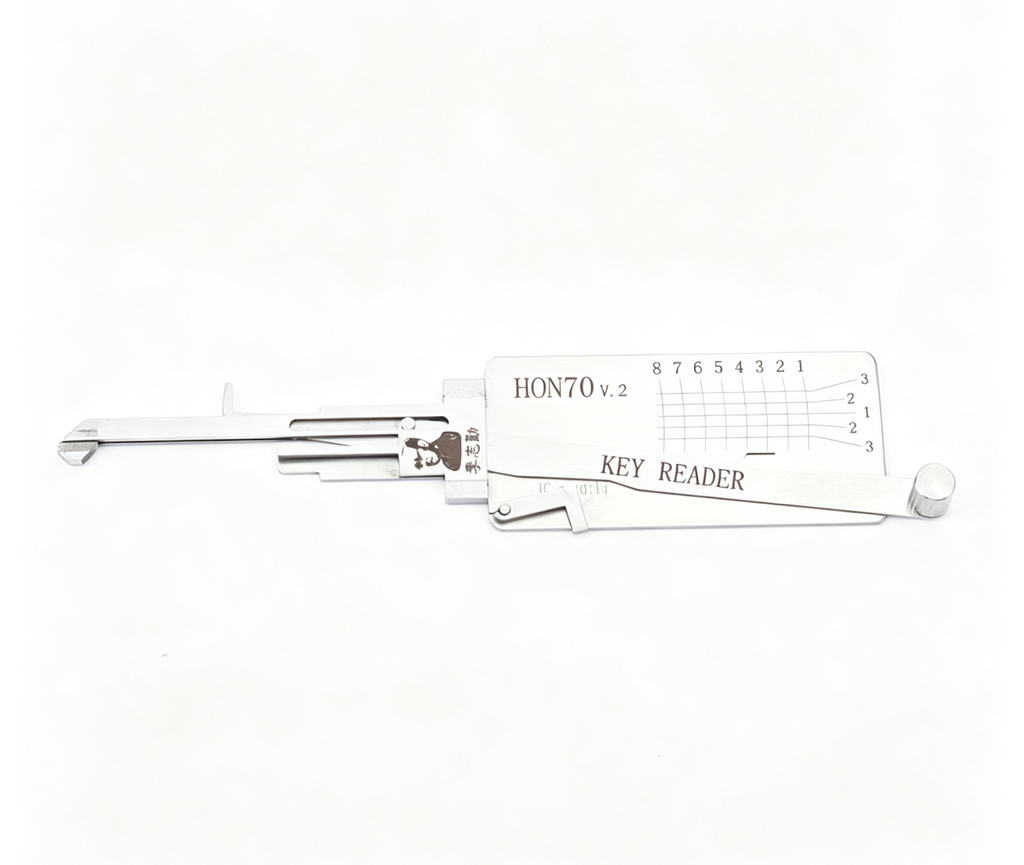 🔧 Lishi 2-in-1 HON70 Motorcycle Lock Pick & Decoder, Ultimate Motorcycle Decoding Tool