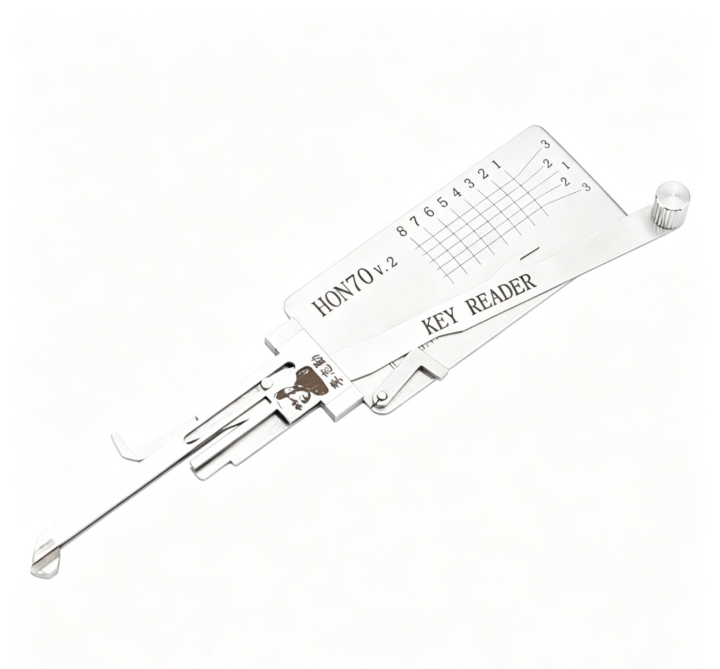 🔧 Lishi 2-in-1 HON70 Motorcycle Lock Pick & Decoder, Ultimate Motorcycle Decoding Tool