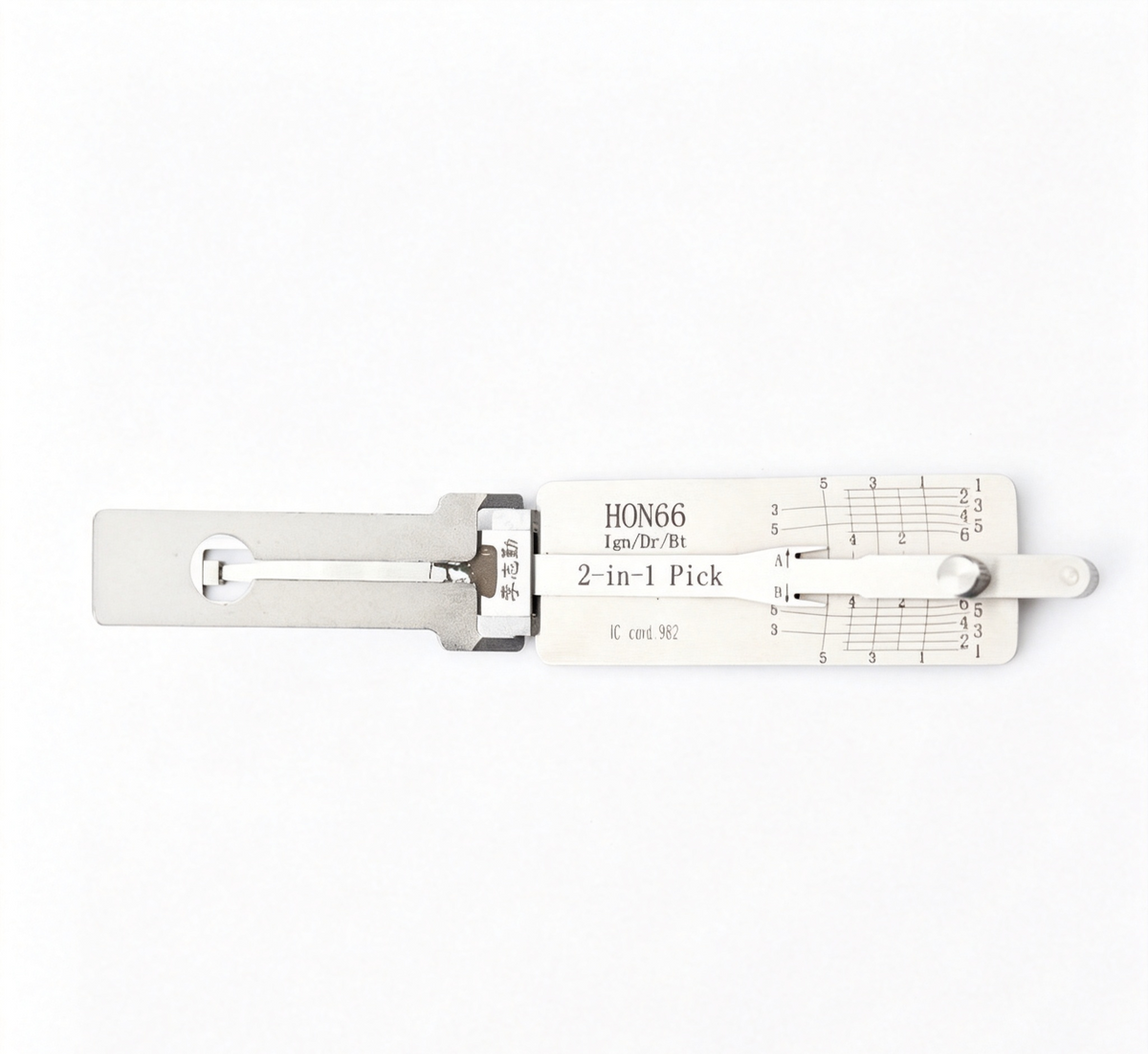 🔧 Lishi 2-in-1 HON66 Auto Lock Pick & Decoder, Ultimate Car Decoding Tool