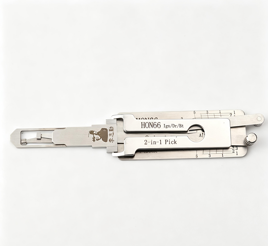 🔧 Lishi 2-in-1 HON66 Auto Lock Pick & Decoder, Ultimate Car Decoding Tool