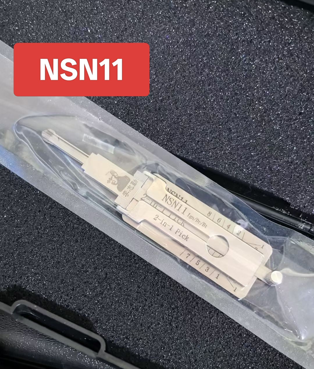 🔧 Lishi NSN11 2-in-1 Auto Lock Pick & Decoder | Professional Car Decoding Tool