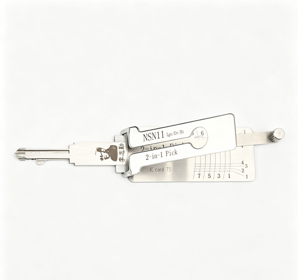 🔧 Lishi NSN11 2-in-1 Auto Lock Pick & Decoder | Professional Car Decoding Tool