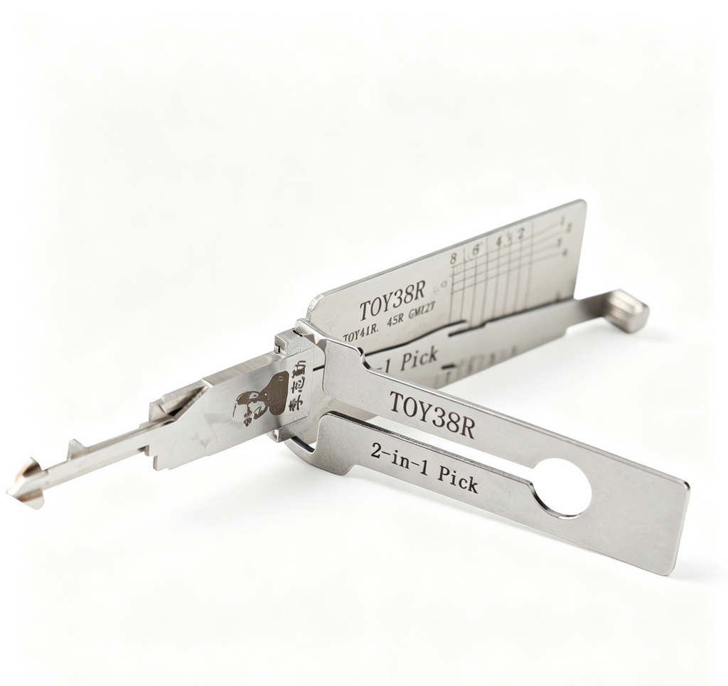 🔧 Lishi TOY38R 2-in-1 Car Lock Pick & Decoder | Professional Auto Lock Tool