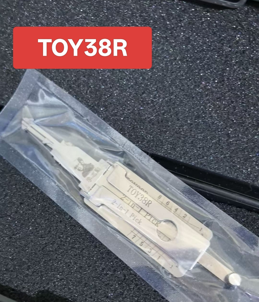 🔧 Lishi TOY38R 2-in-1 Car Lock Pick & Decoder | Professional Auto Lock Tool