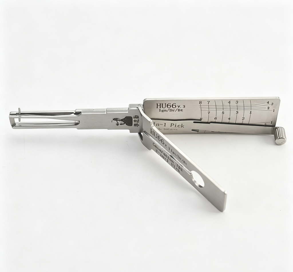 🔧 Lishi HU66 2-in-1 Auto Lock Pick & Decoder | Professional Car Decoding Tool