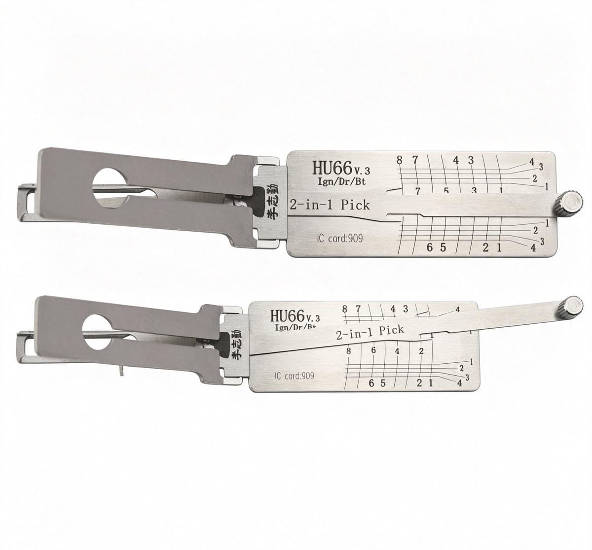 🔧 Lishi HU66 2-in-1 Auto Lock Pick & Decoder | Professional Car Decoding Tool