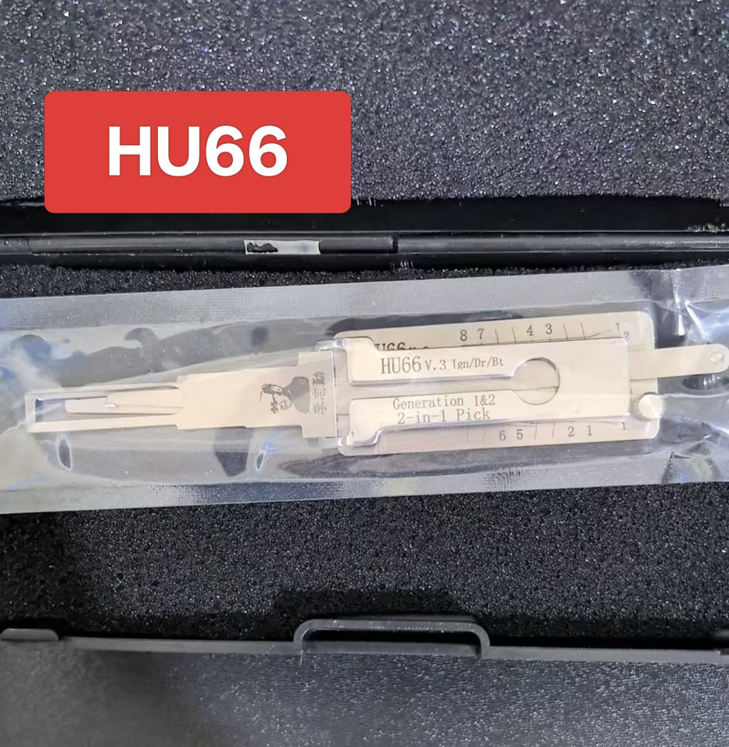 🔧 Lishi HU66 2-in-1 Auto Lock Pick & Decoder | Professional Car Decoding Tool