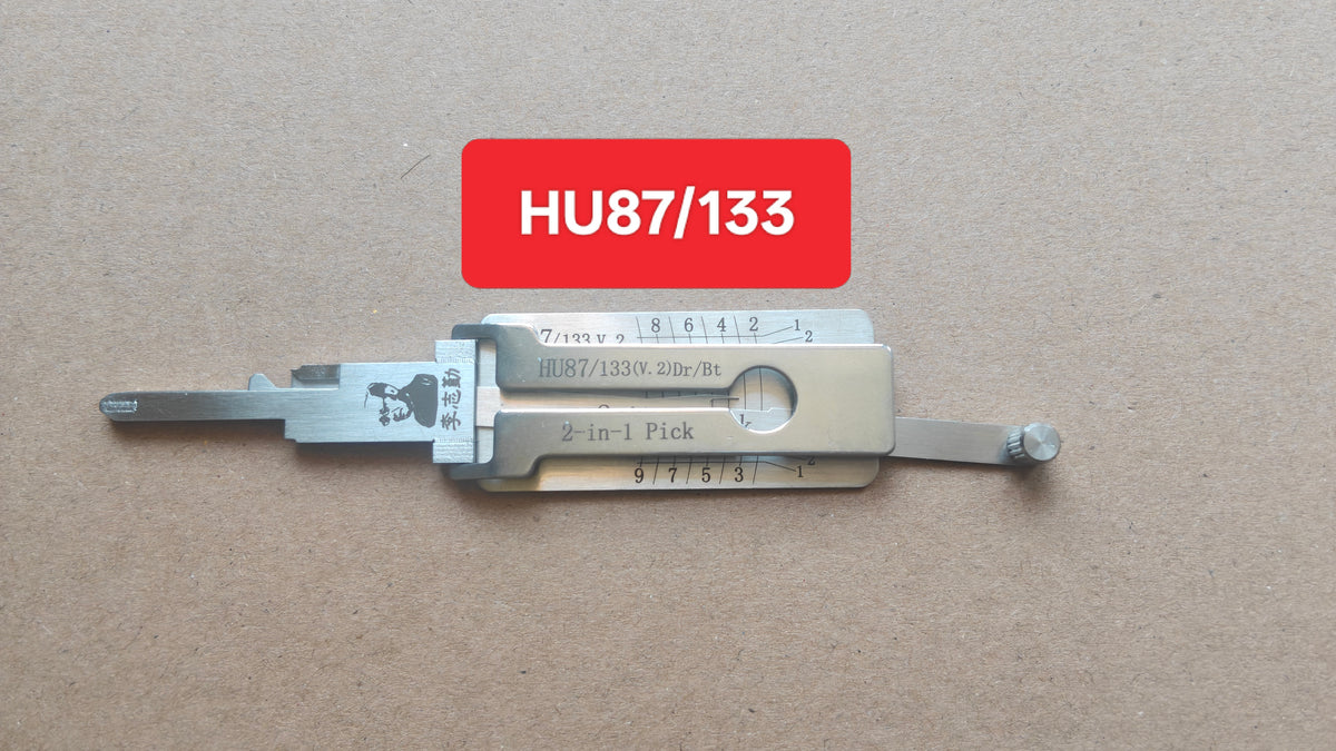 🔧 Lishi HU87/HU133 2-in-1 Auto Lock Pick & Decoder | Professional Car Decoding Tool