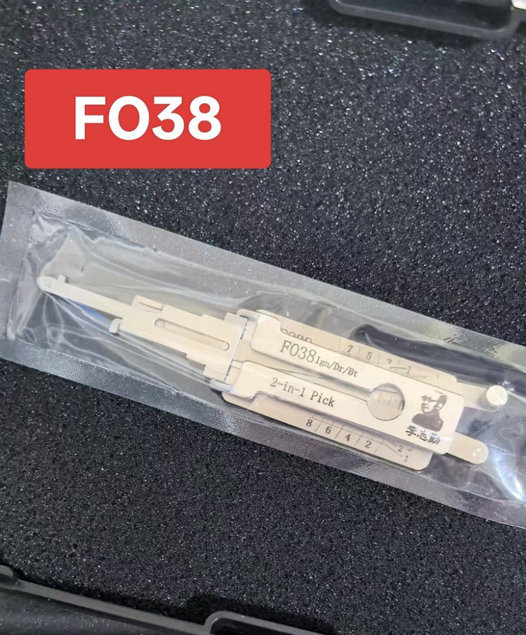 🔧 Lishi FO38 2-in-1 Car Lock Pick & Decoder | Professional Auto Lock Tool