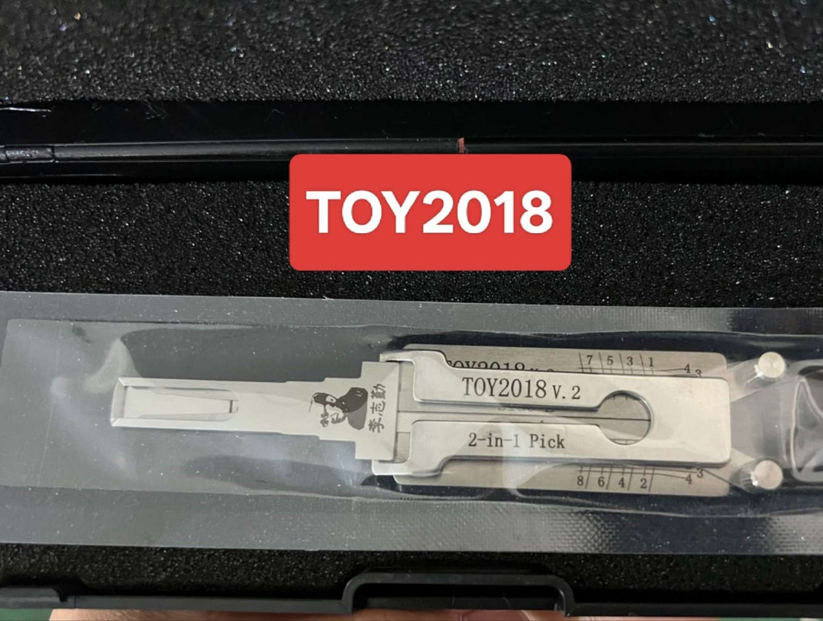 🔧 Lishi TOY2018 2-in-1 Car Lock Pick & Decoder | Professional Auto Lock Tool