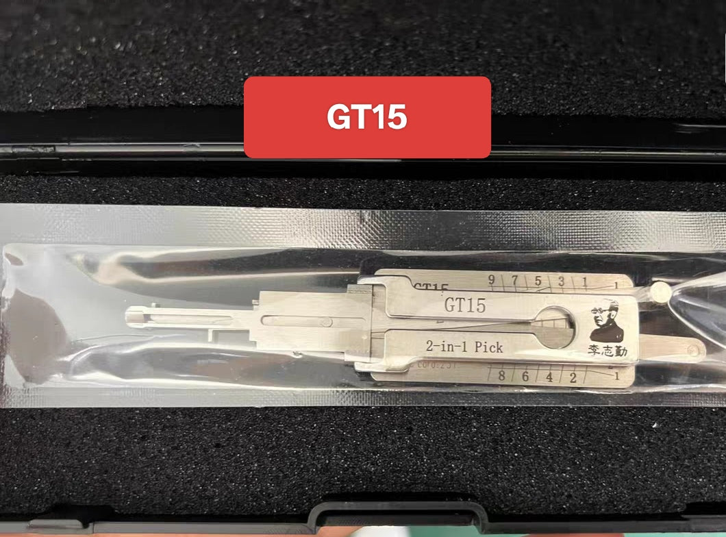🔧 Lishi GT15 2-in-1 Car Lock Pick & Decoder | Professional Auto Lock Tool