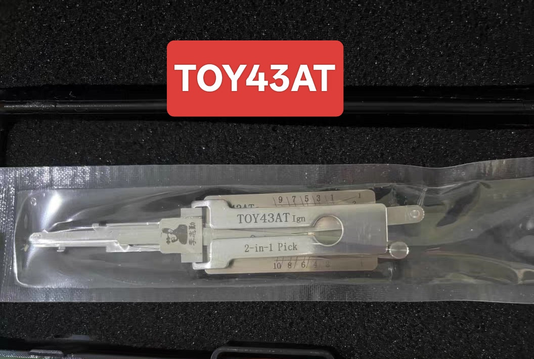🔧 Lishi TOY43AT(Ignition) 2-in-1 Car Lock Pick & Decoder | Professional Auto Lock Tool