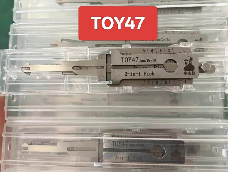 🔧 Lishi TOY47 2-in-1 Car Lock Pick & Decoder | Professional Auto Lock Tool