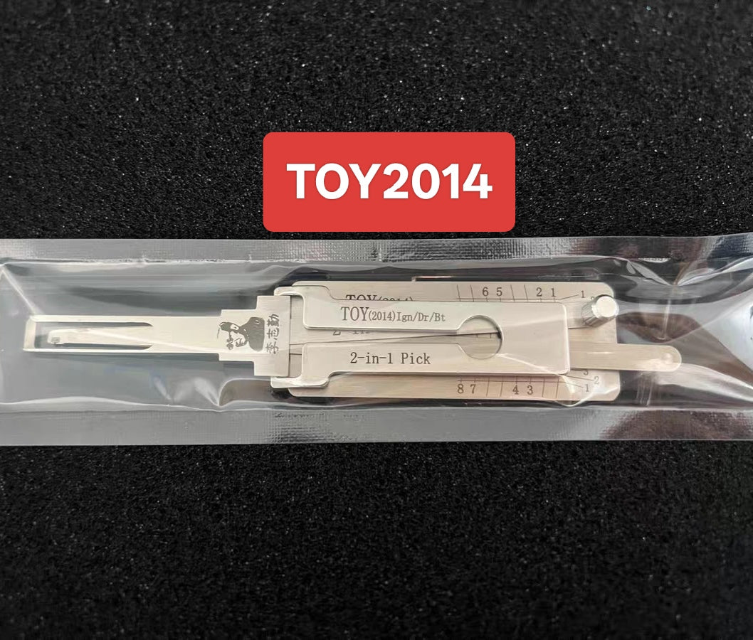 🔧 Lishi TOY2014 2-in-1 Car Lock Pick & Decoder | Professional Auto Lock Tool