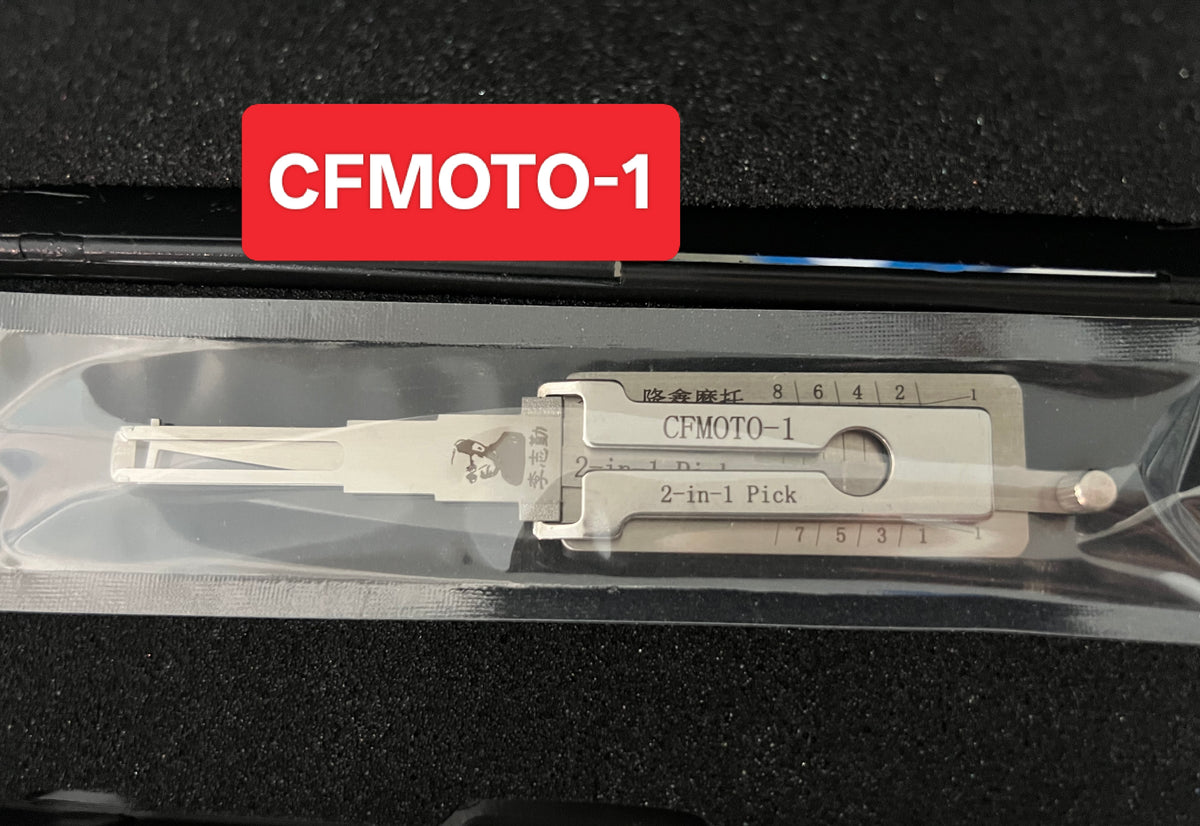 🔧 Lishi CFMOTO-1 2-in-1 Motorcycle Lock Pick & Decoder | Professional Tool