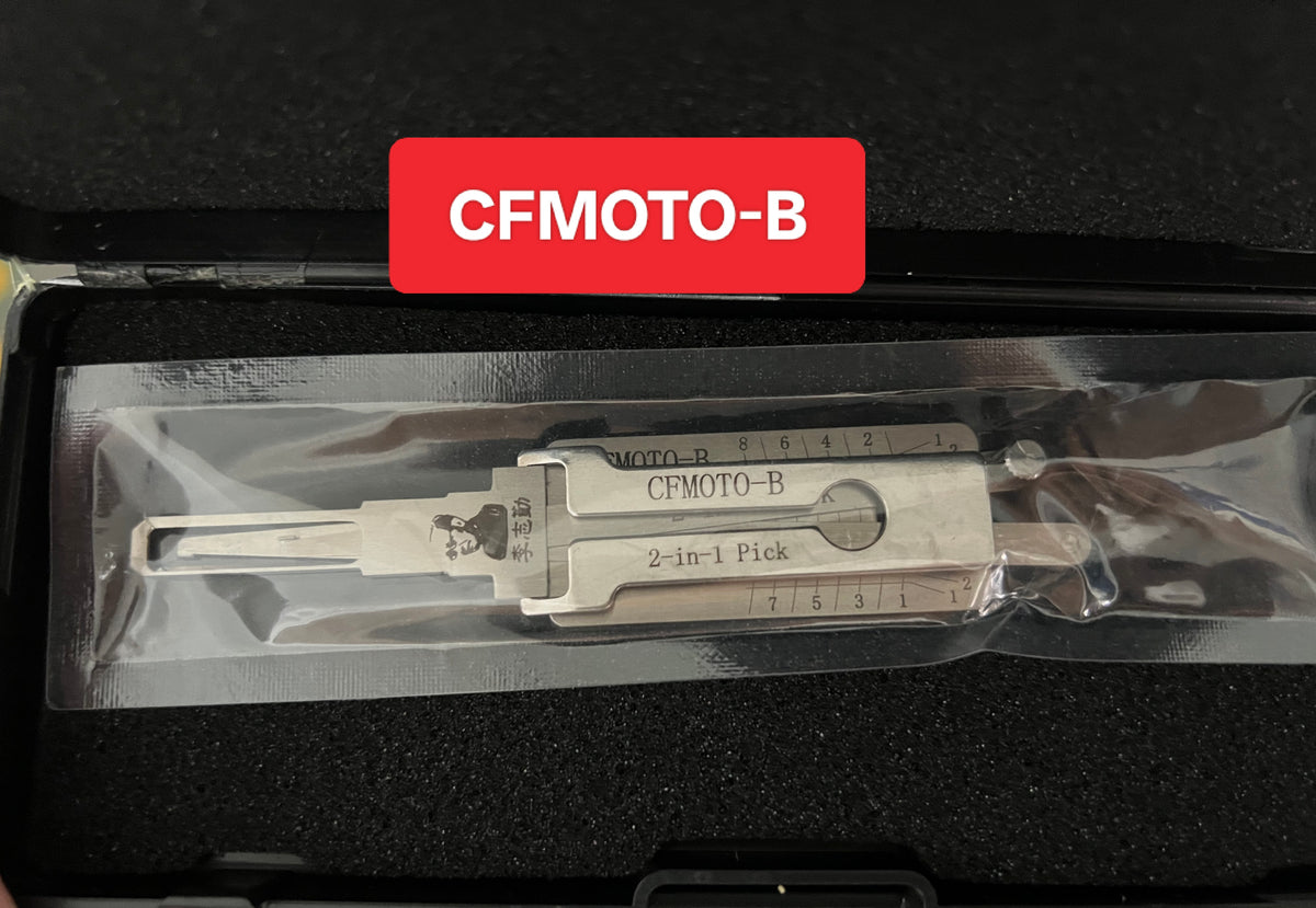 🔧 Lishi CFMOTO-B 2-in-1 Motorcycle Lock Pick & Decoder | Professional Tool