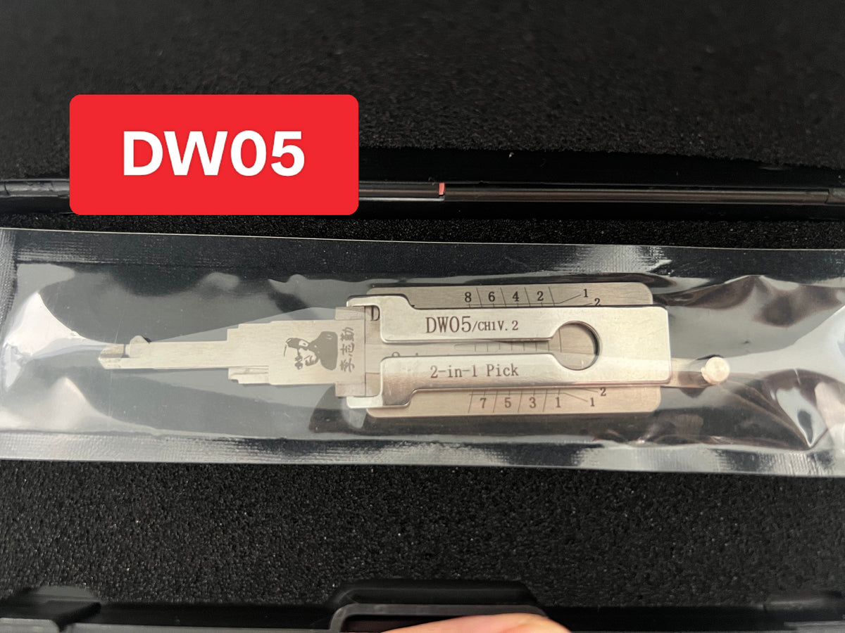 🔧 Lishi DW05 2-in-1 Pick & Decoder | Professional Tool