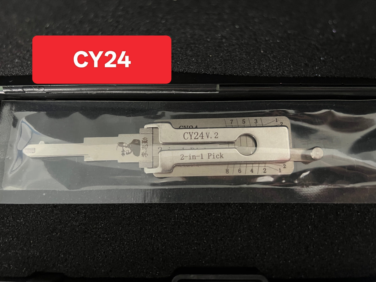 🔧 Lishi CY24V.2 2-in-1 Car Lock Pick & Decoder | Professional Locksmith Tool