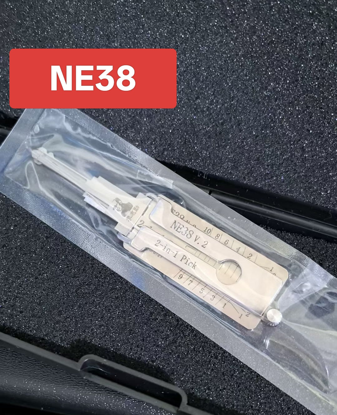 🔧 Lishi NE38V.2 2-in-1 Car Lock Pick & Decoder | Professional Locksmith Tool