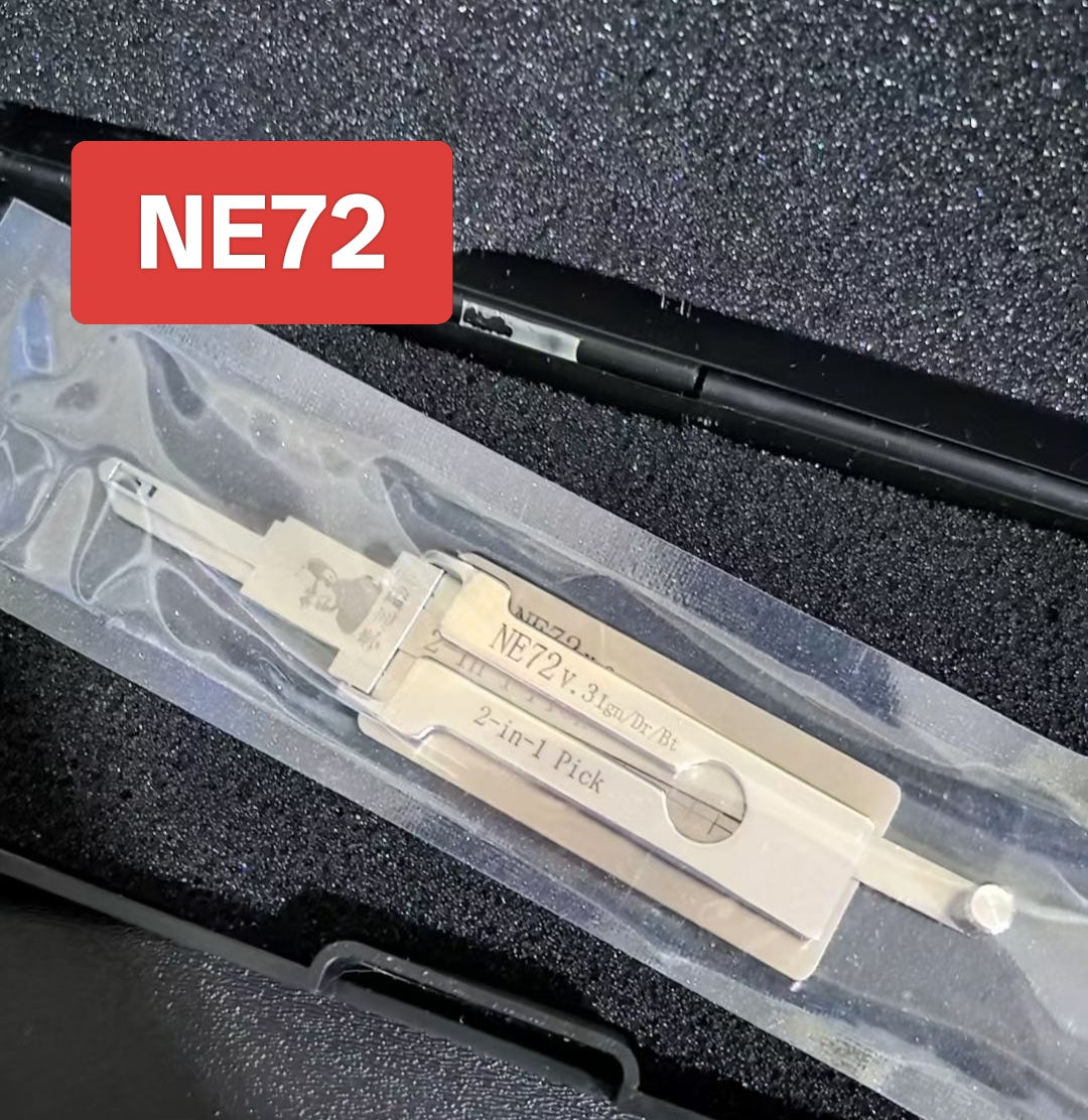 🔧 Lishi NE72V.3 2-in-1 Car Lock Pick & Decoder | Professional Locksmith Tool