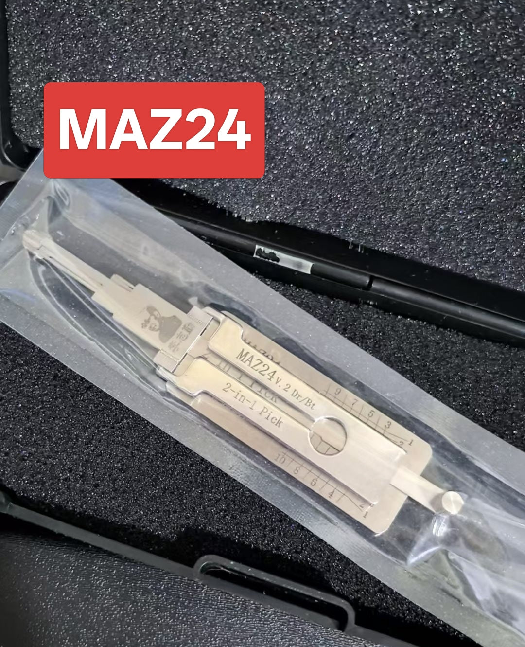 🔧 Lishi MAZ24V.2 2-in-1 Car Lock Pick & Decoder | Professional Locksmith Tool