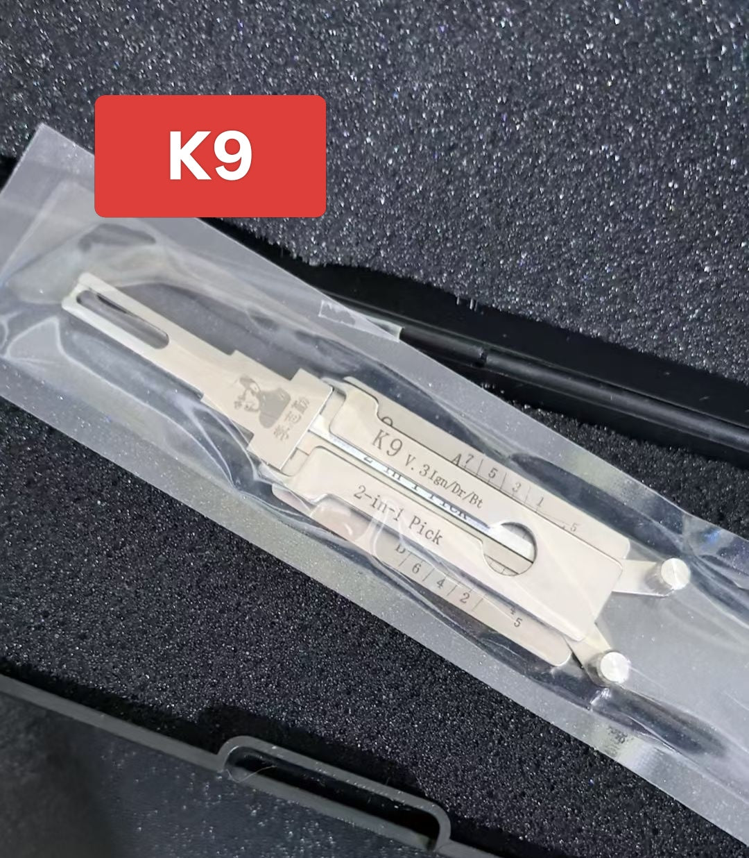 🔧 Lishi K9 2-in-1 Car Lock Pick & Decoder | Professional Locksmith Tool