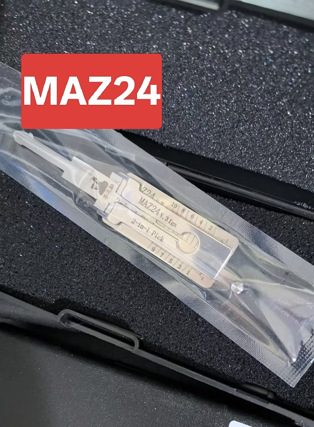🔧 Lishi MAZ24 2-in-1 Car Lock Pick & Decoder | Professional Locksmith Tool