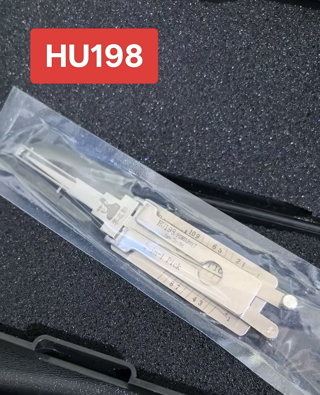 🔧 Lishi HU198/FORD2017 2-in-1 Car Lock Pick & Decoder | Professional Locksmith Tool