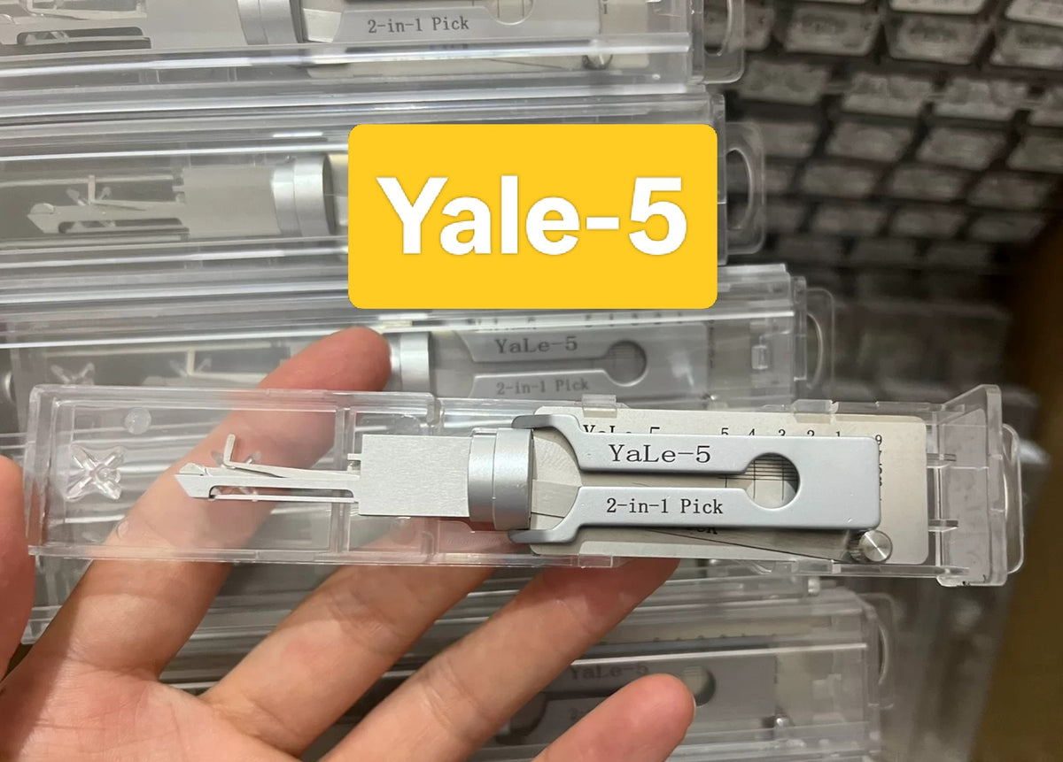 🔧 Lishi Yale-5 2-in-1 Door Lock Pick & Decoder | Professional Locksmith Tool