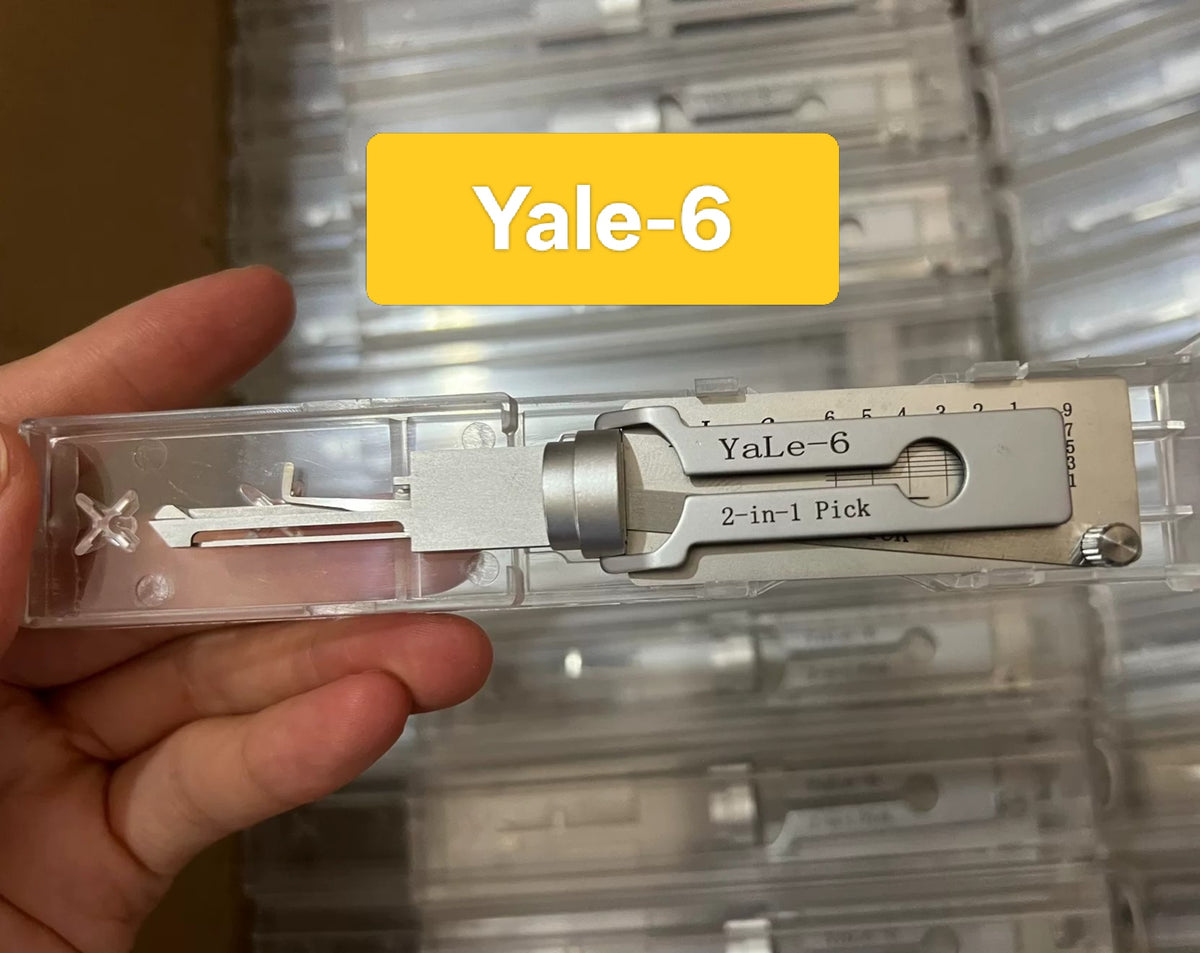 🔧 Lishi Yale-6 2-in-1 Door Lock Pick & Decoder | Professional Locksmith Tool