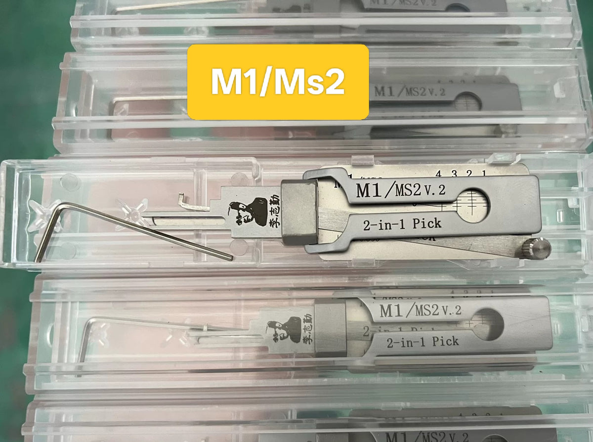 🔧 Lishi M1/Ms2 2-in-1 Door Lock Pick & Decoder | Professional Locksmith Tool