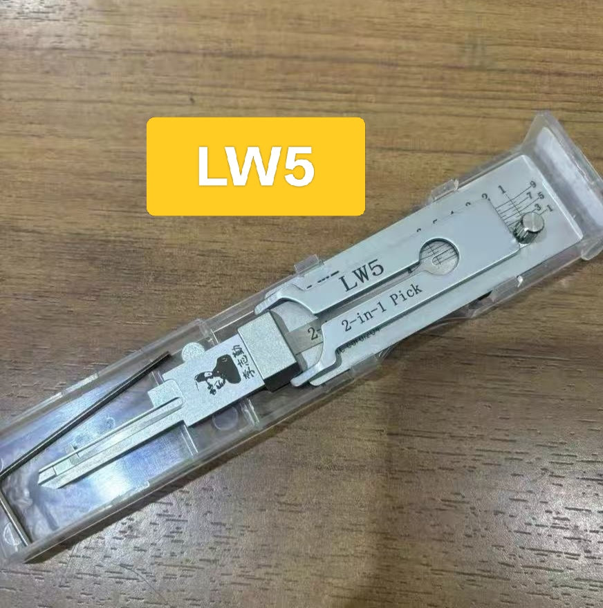🔧 Lishi LW5 2-in-1 Door Lock Pick & Decoder | Professional Locksmith Tool