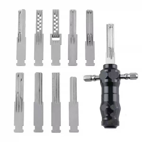 🧰Tin Foil Kaba Lock Tool 10-Piece Set | Professional Locksmith Quick Opening Tools
