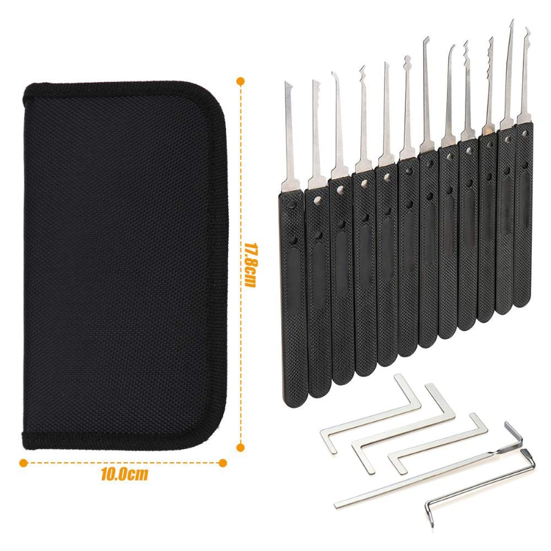 🧰17-Piece Civil Multi-Functional Single Hook Lock Pick Set | Professional Locksmith Tools