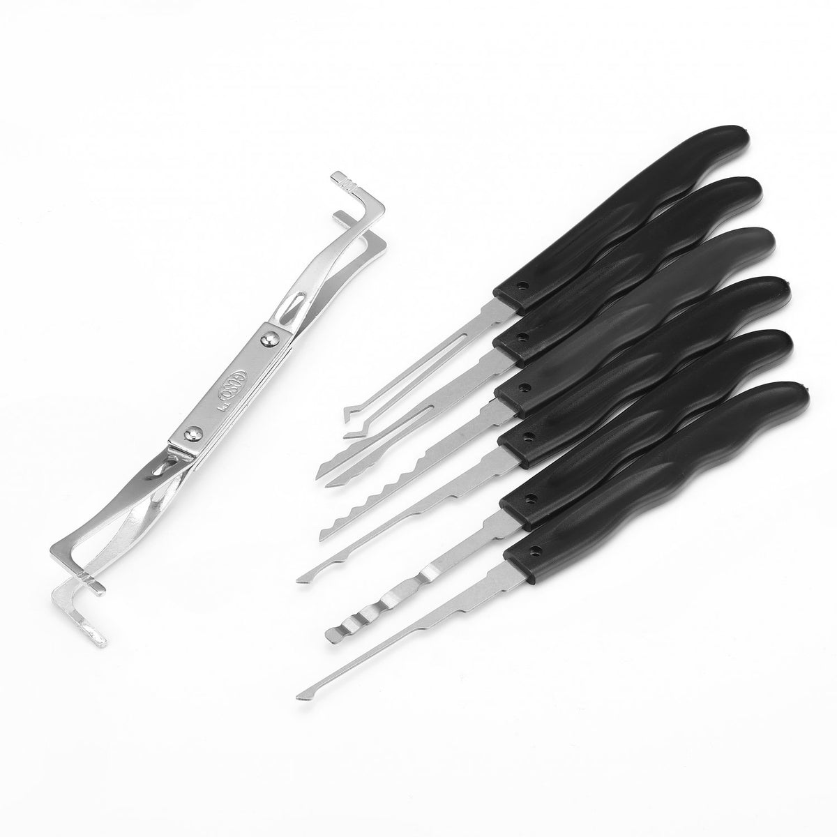 🧰24Pcs Titanium Plated Lock Pick Set | Stainless Steel White Hook Locksmith Tools