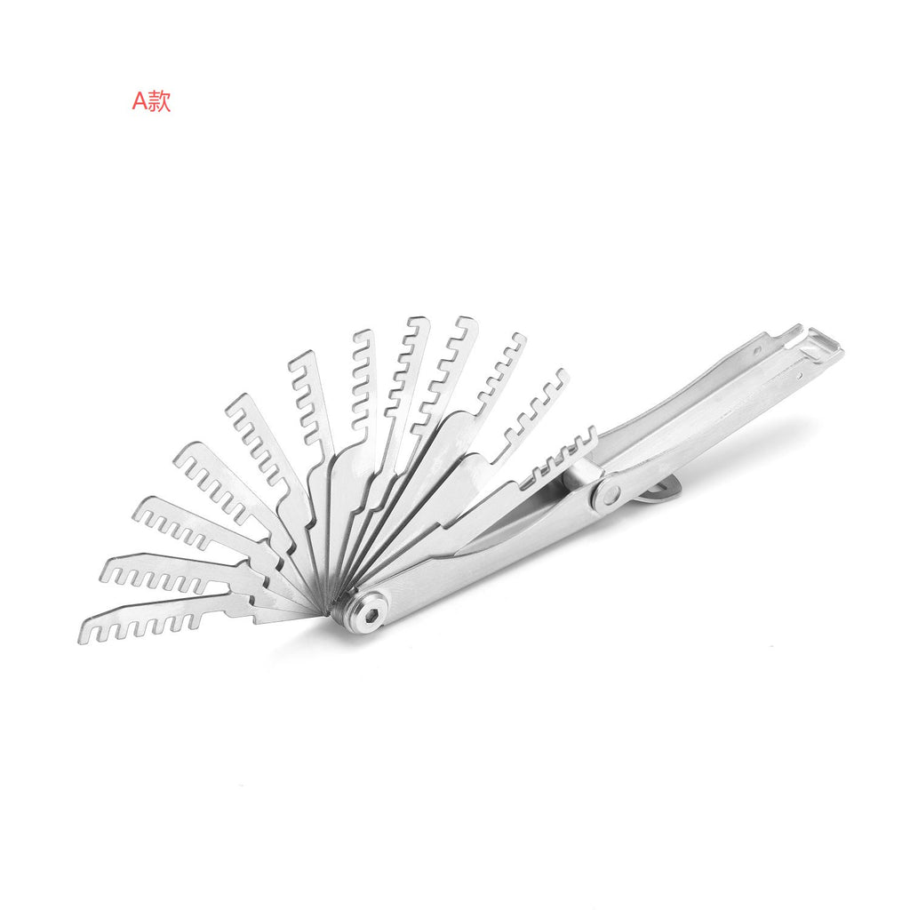 🧰12 in 1 Folding Lock Comb Pick Tool | Portable Professional Locksmith Tools