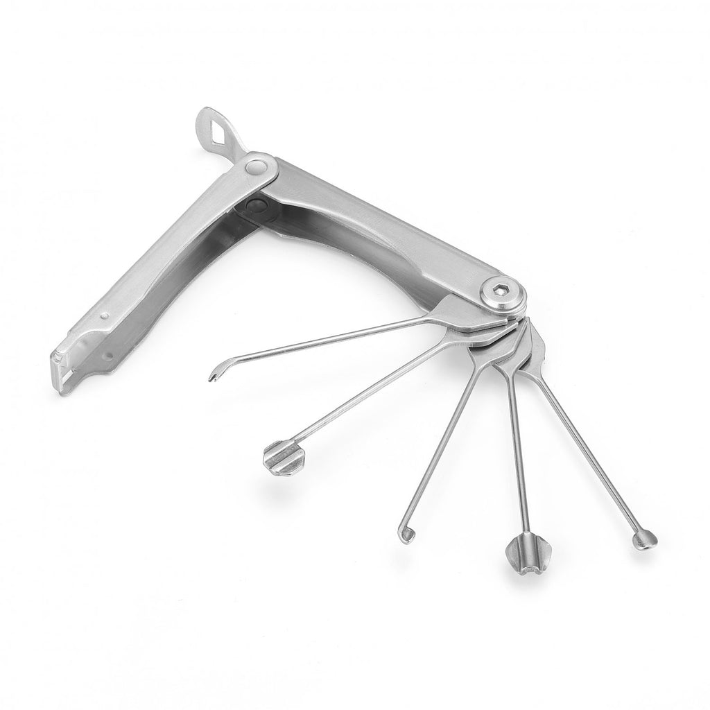 🧰5 in 1 Folding Lock Pick Tool | Portable Professional Locksmith Tools