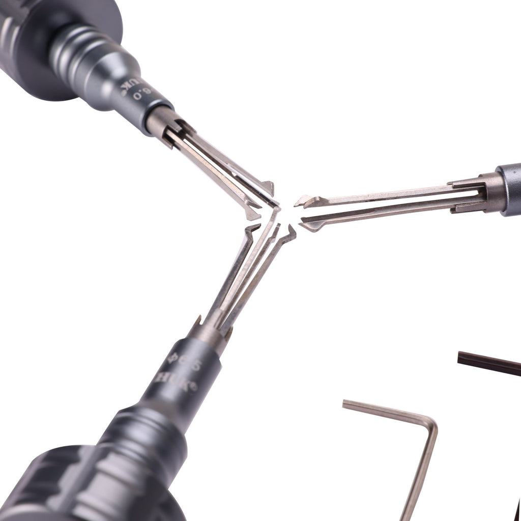 🧰HUK 3Pcs Cross Lock Pick Set | Professional Cross Locksmith Tools