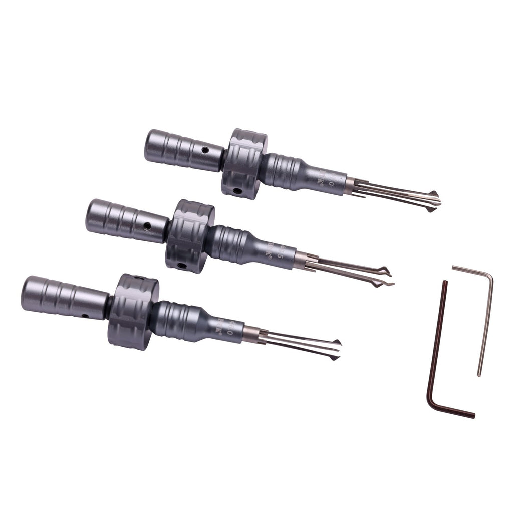 🧰HUK 3Pcs Cross Lock Pick Set | Professional Cross Locksmith Tools