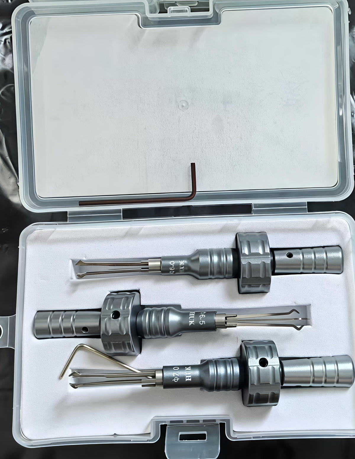 🧰HUK 3Pcs Cross Lock Pick Set | Professional Cross Locksmith Tools