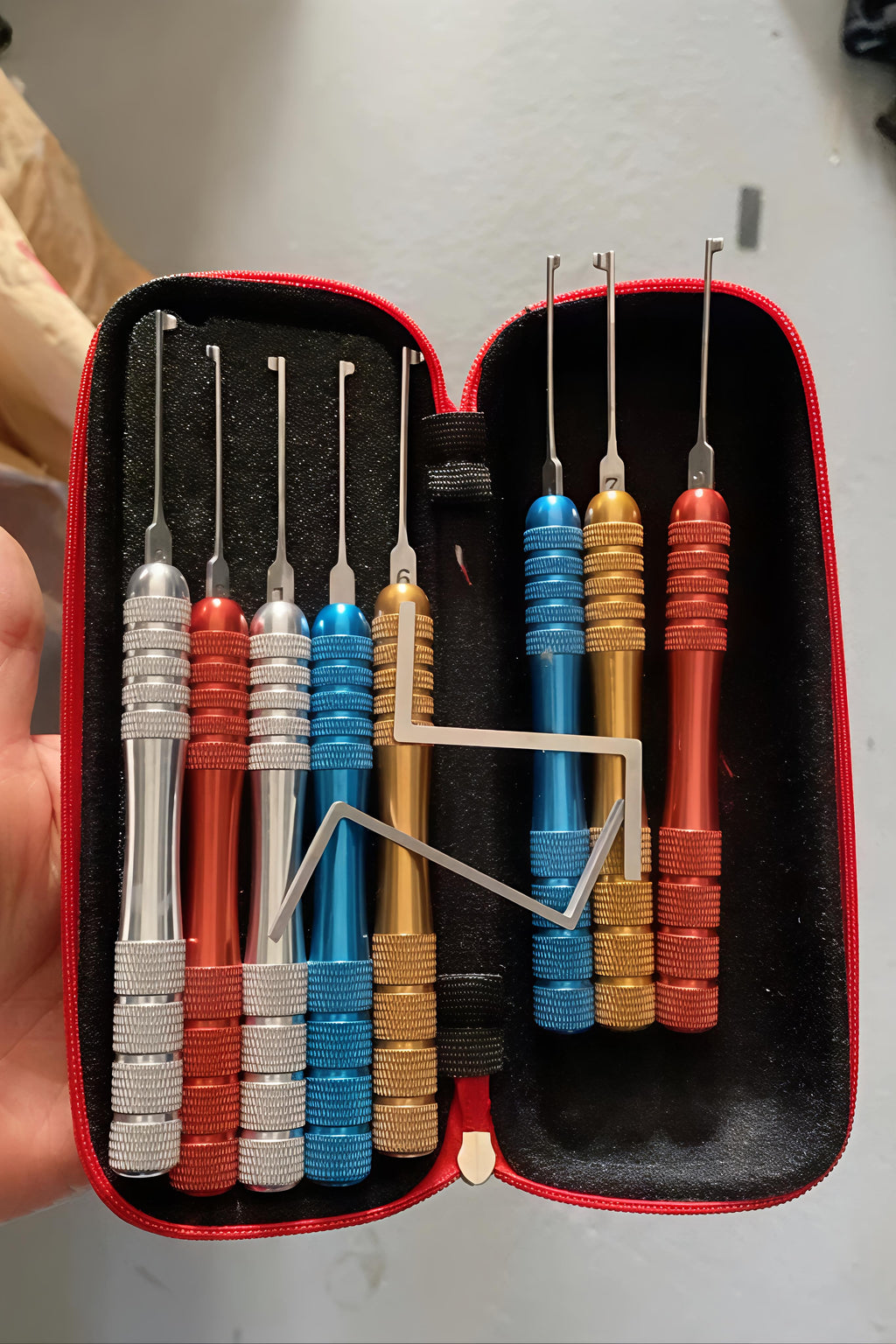 🧰HUK Color Kaba Hook 8Pcs Set | Professional Locksmith Lock Pick Tool Set